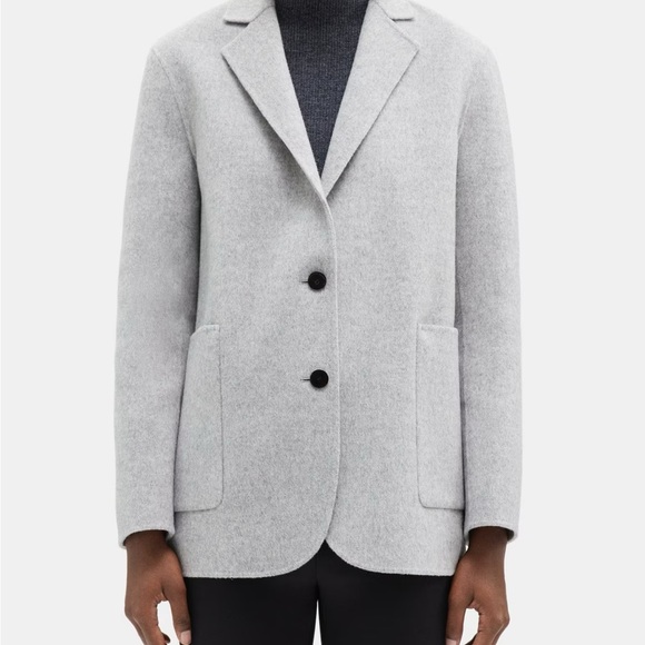 Theory Oversized Blazer in Double-Face Wool-Cashmere - Picture 1 of 5